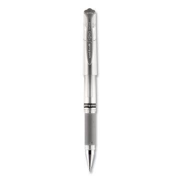 uni-ball® Impact Gel Pen, Stick, Medium 1 Mm, Silver Metallic Ink, Silver Barrel freeshipping - TVN Wholesale